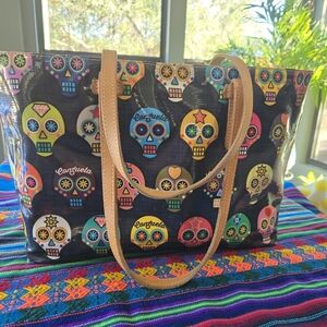 Consuela Colorful Skull Tote